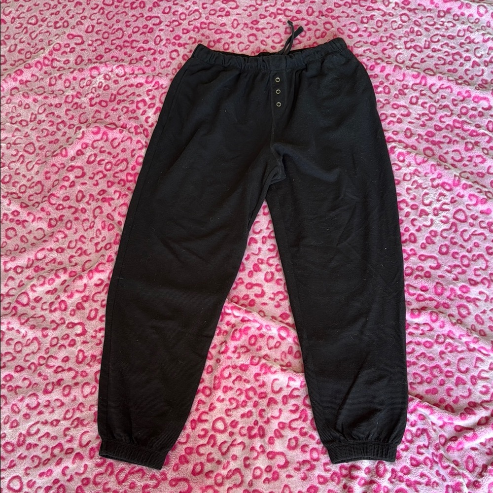 Black GARAGE Jogger Pants
